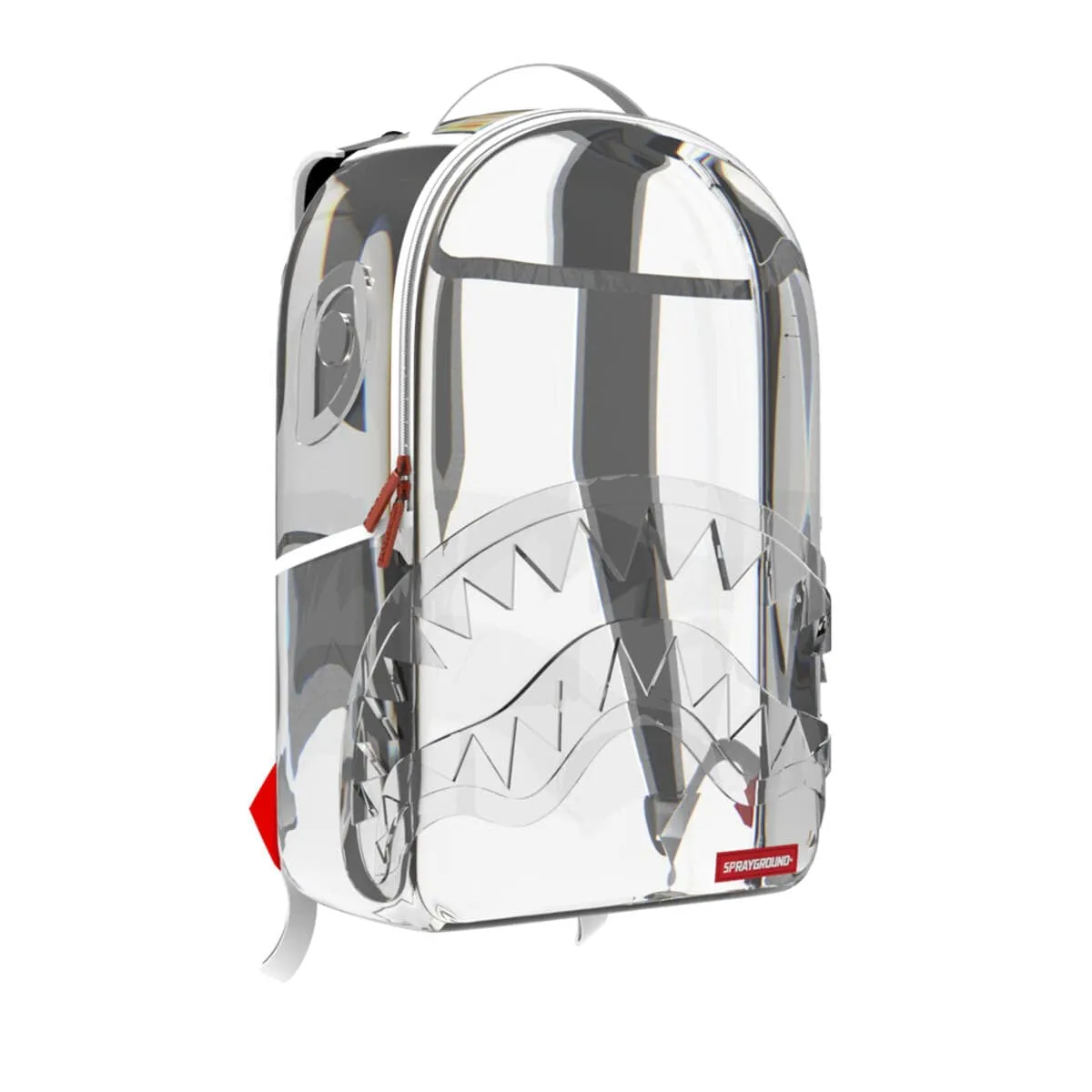 Sprayground Clear Sharkmouth Backpack: Transparent Shark Design Pack