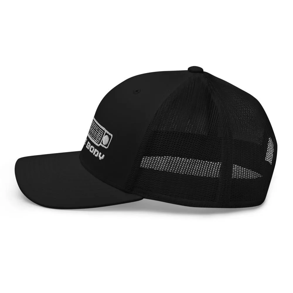 Round Eye Square Body Trucker Cap