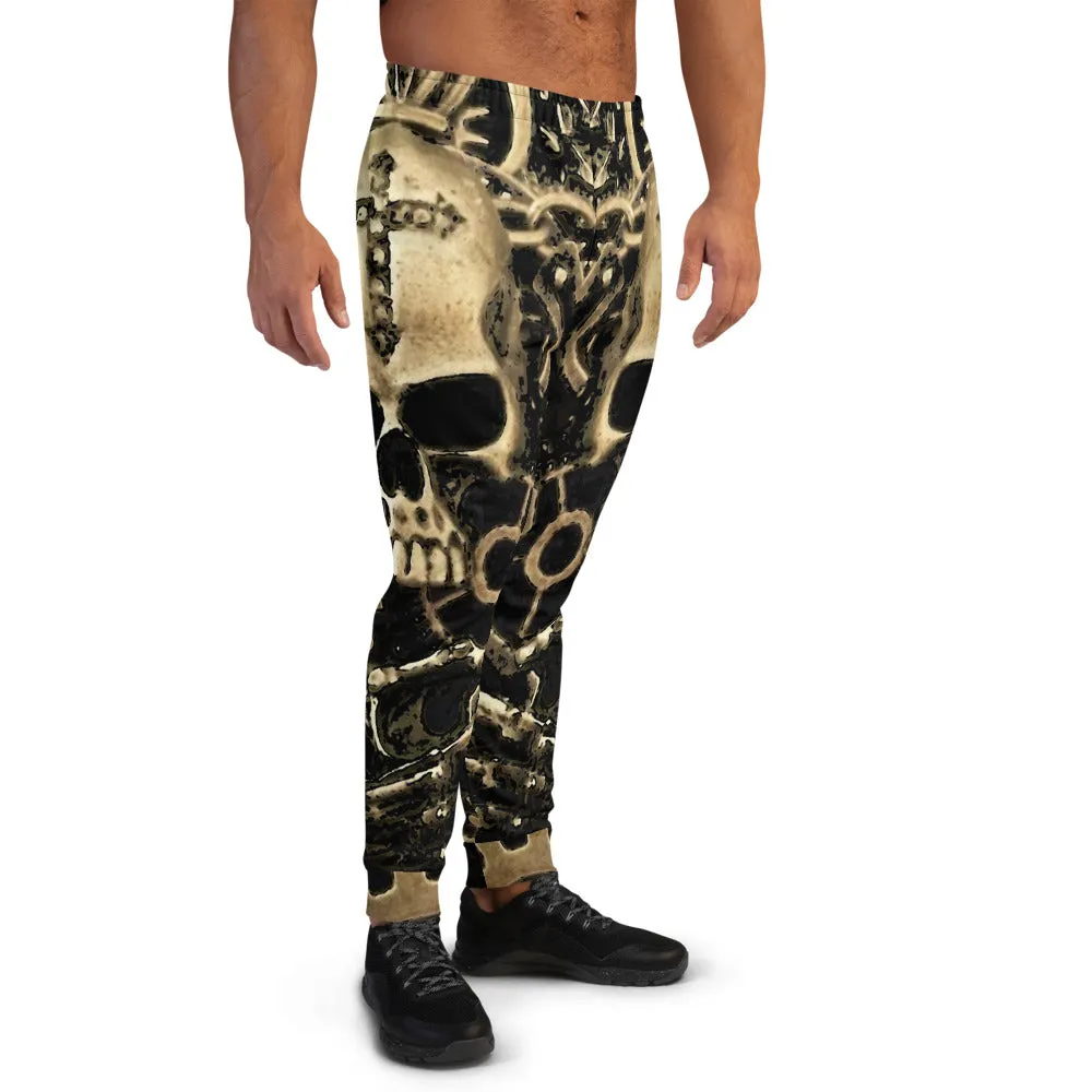 Steampunk Skull Print Men's Joggers