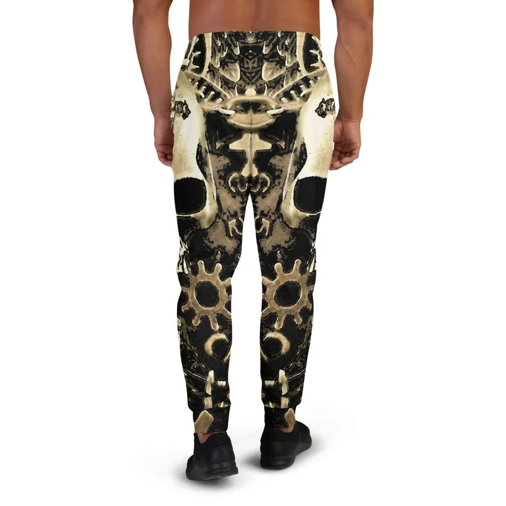 Steampunk Skull Print Men's Joggers