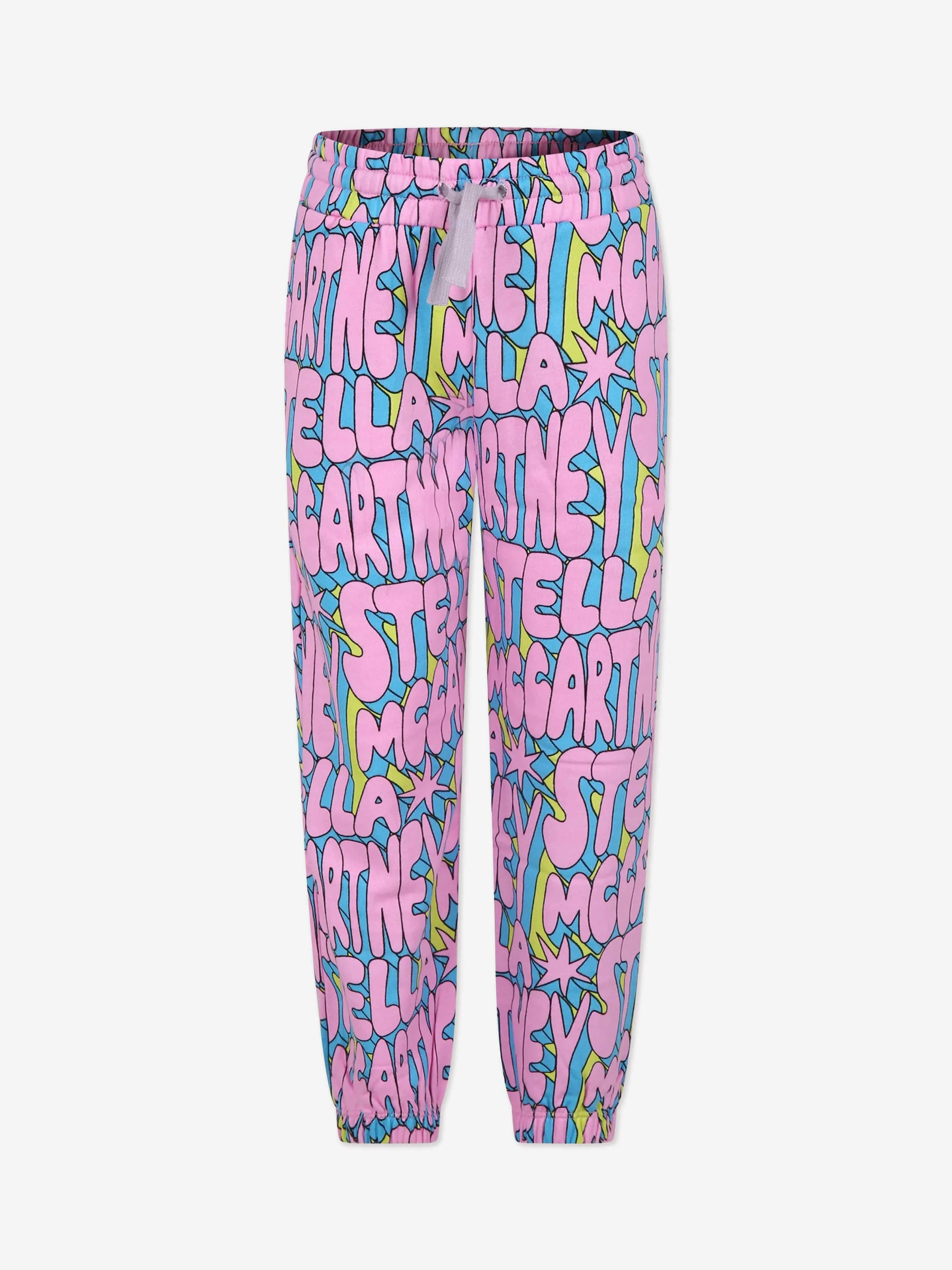 Stella McCartney Girls Logo Joggers in Pink