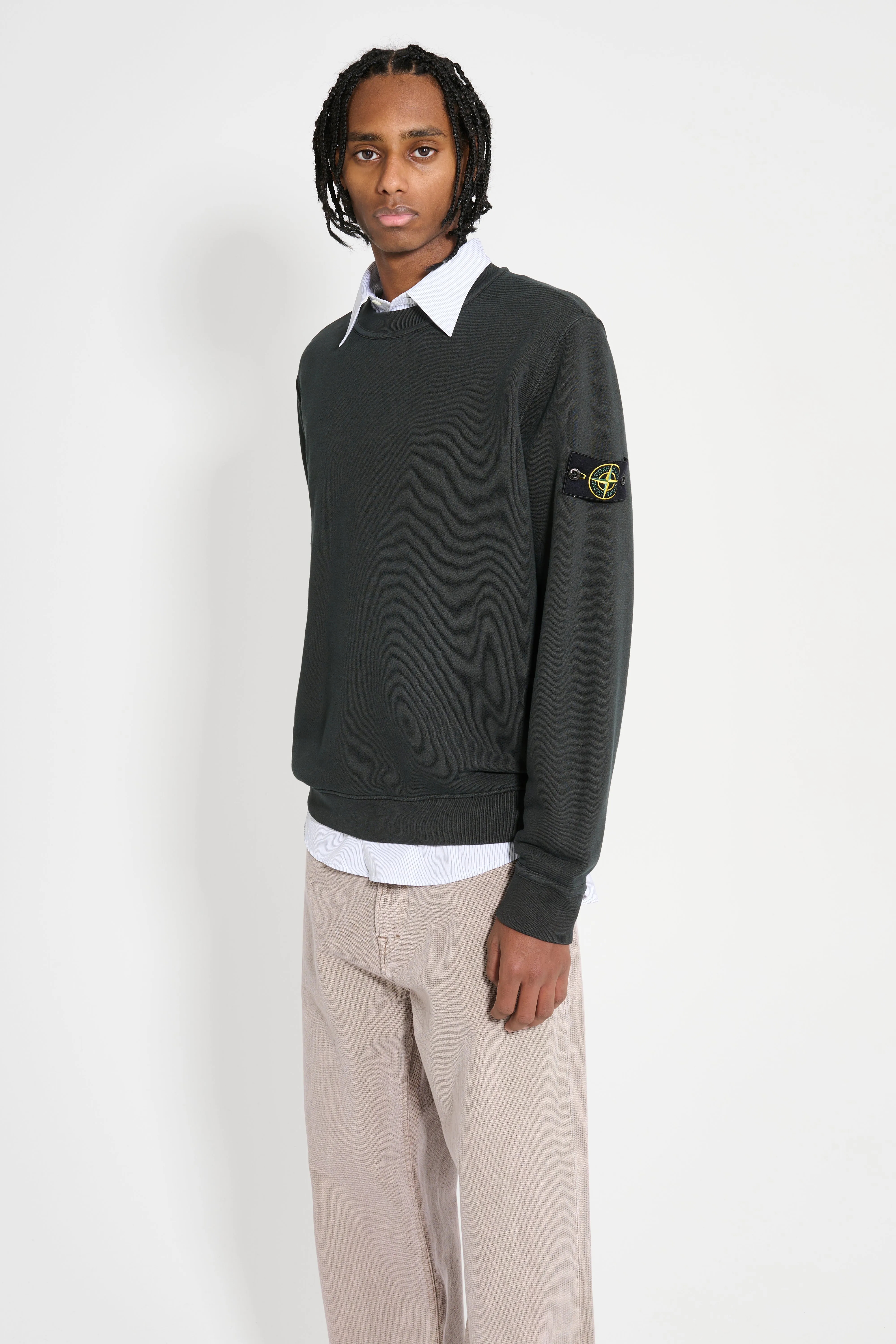 Stone Island Sweatshirt Lead Grey