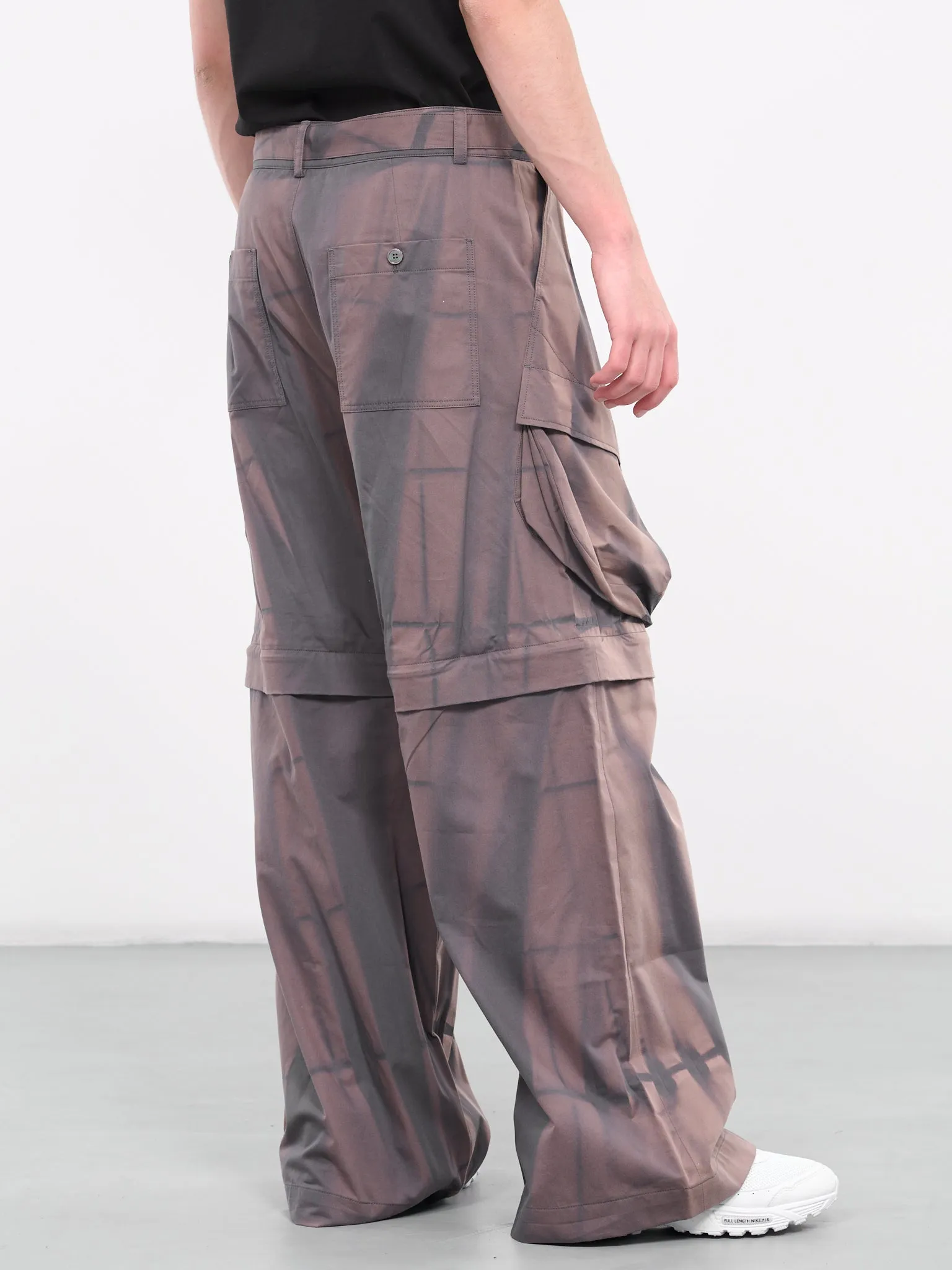 Sun-Bleached Detachable Cargo Trousers (PA04-GREY)