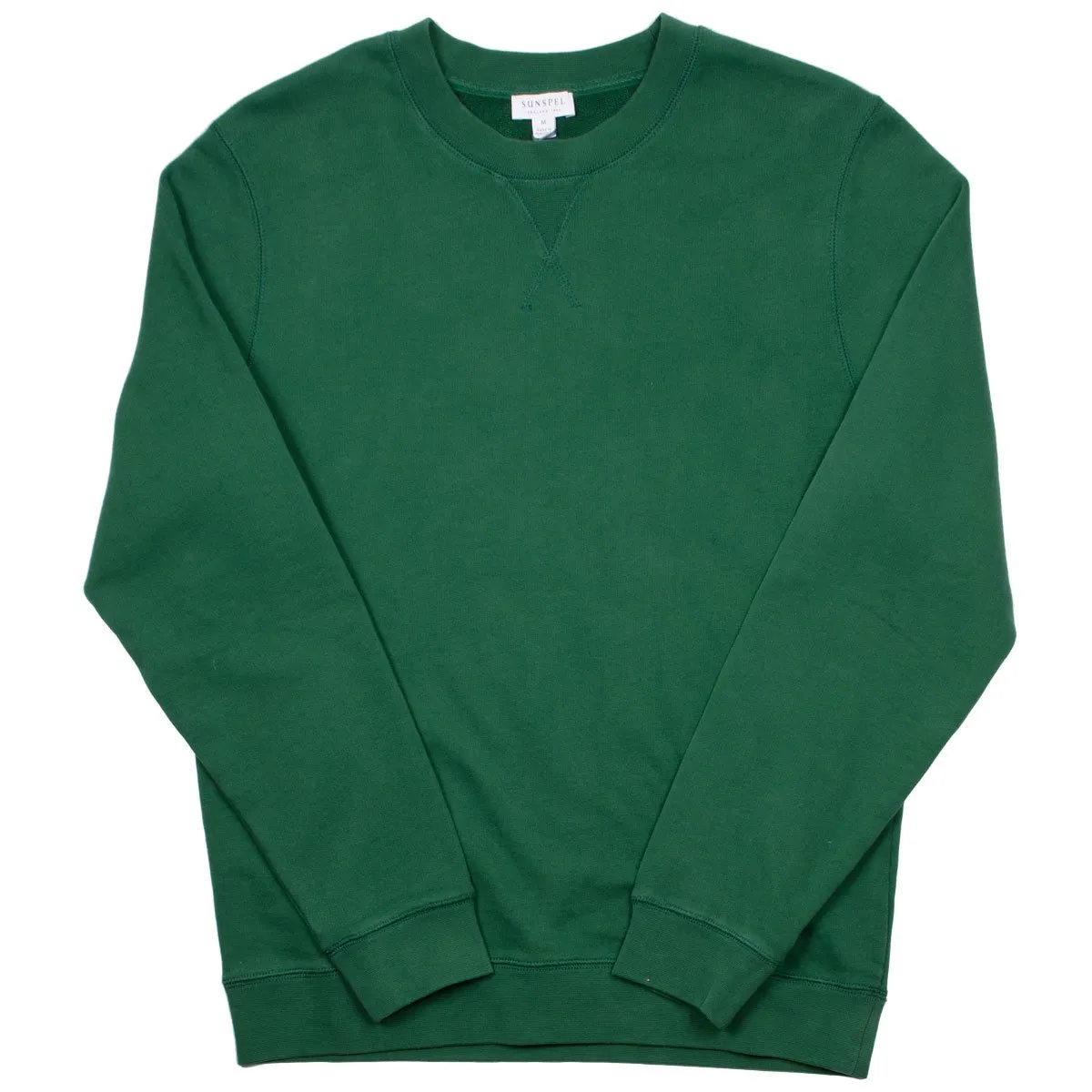 Sunspel Loopback Sweatshirt Kale