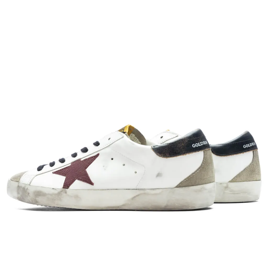 Super-Star Sneakers White Taupe Bordeaux Black