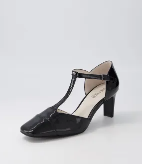 SUPERSOFT Beelieve Black Patent Leather Mary Jane Heels