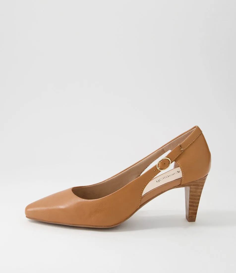 SUPERSOFT Madden2 Dark Tan Leather Heels