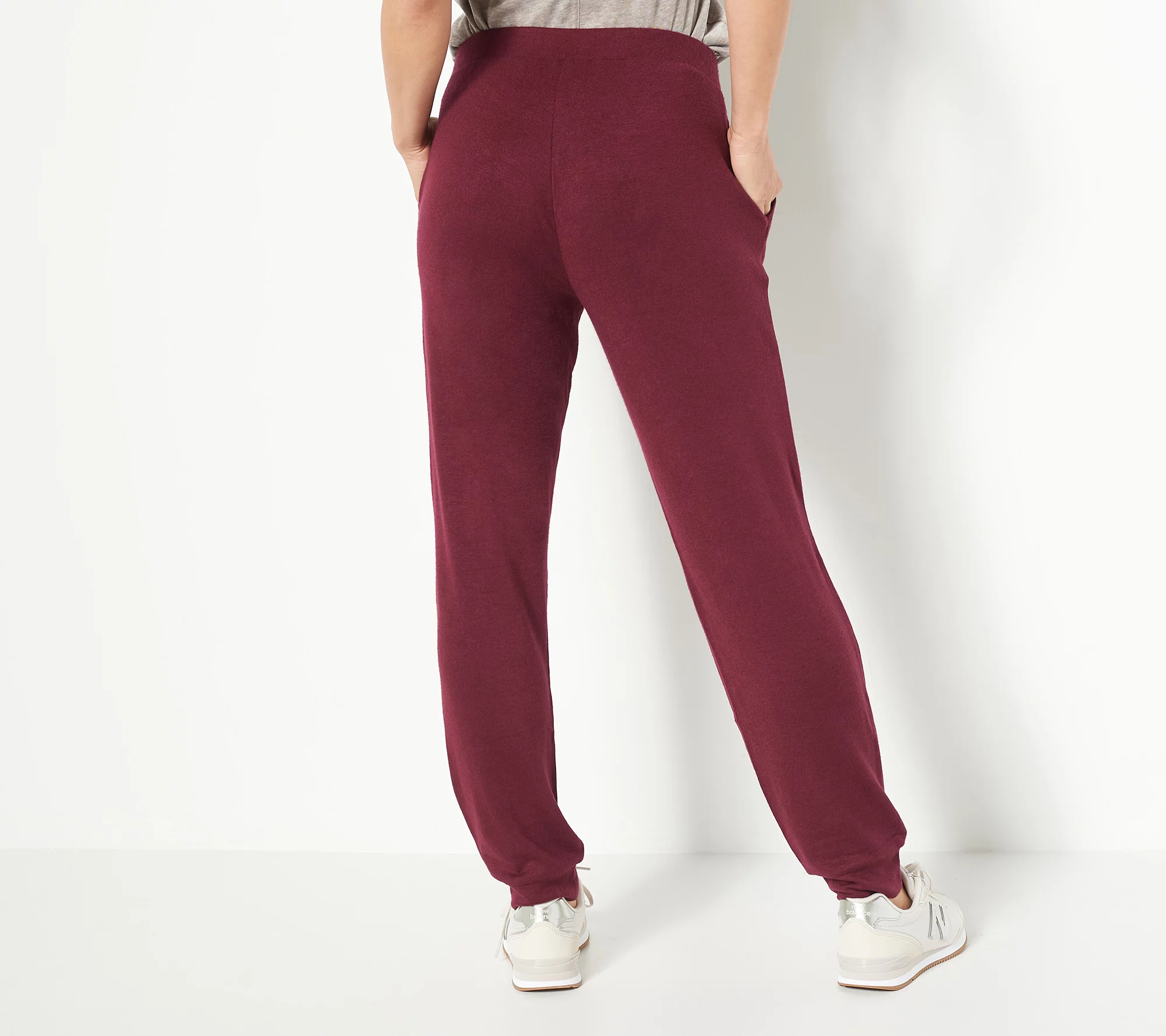 Susan Graver Lifestyle Petite Cashmoozie Knit Joggers