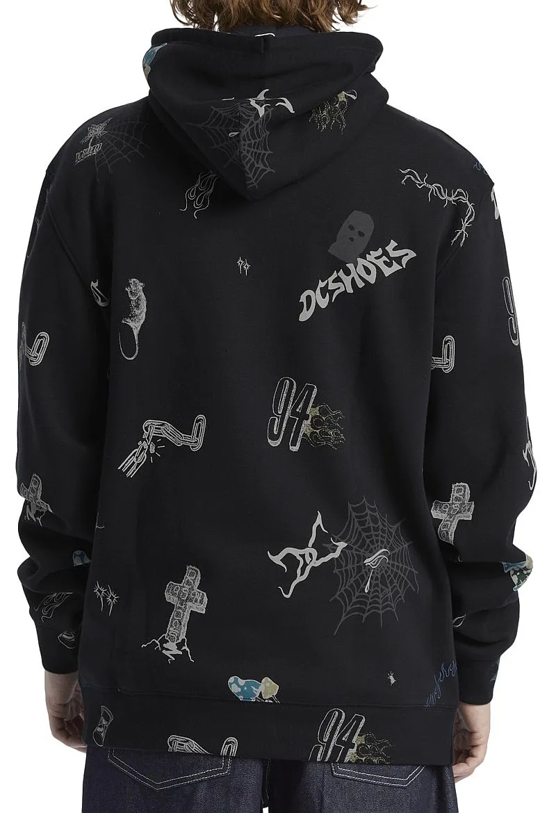 sweatshirt DC Scribble Pullover - XKWB/Black Scribble Print - men´s