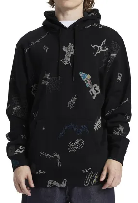 sweatshirt DC Scribble Pullover - XKWB/Black Scribble Print - men´s