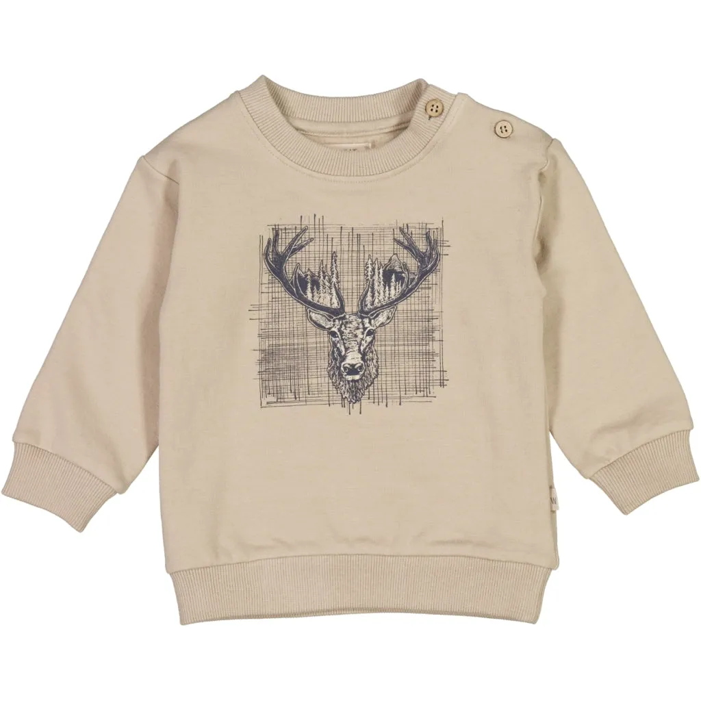 Sweatshirt Deer - gravel