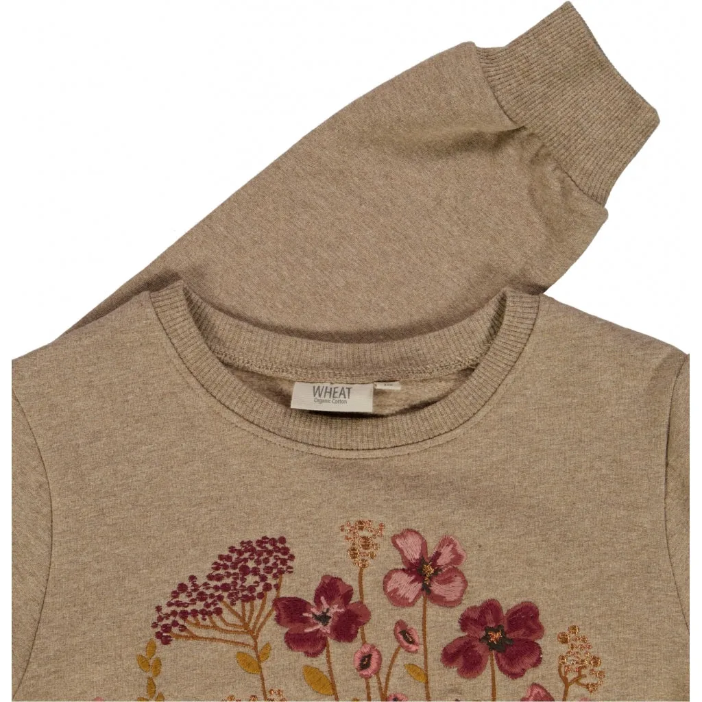 Sweatshirt Flower Circle Embroidery