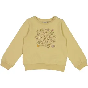 Sweatshirt Insects Embroidery - oat