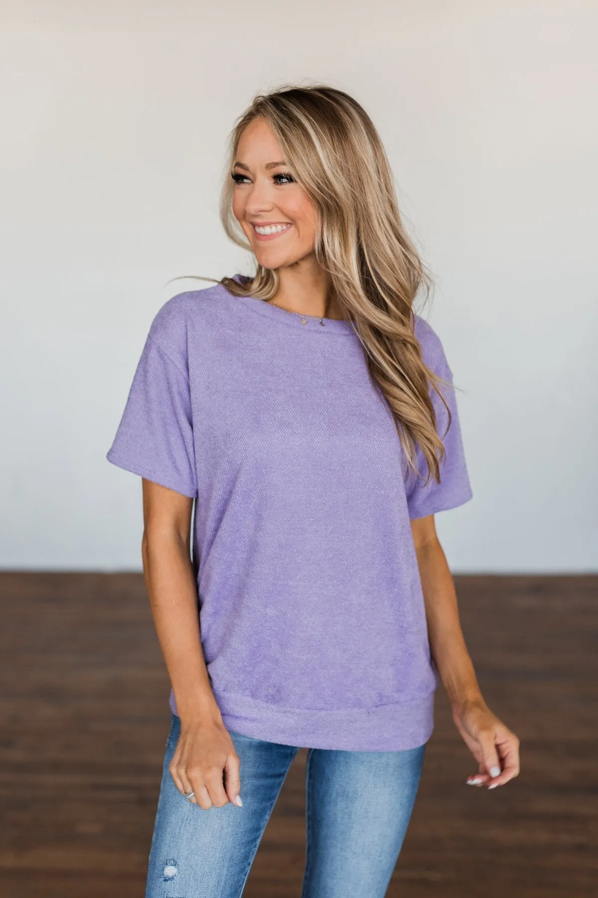 Knit Top- Lavender