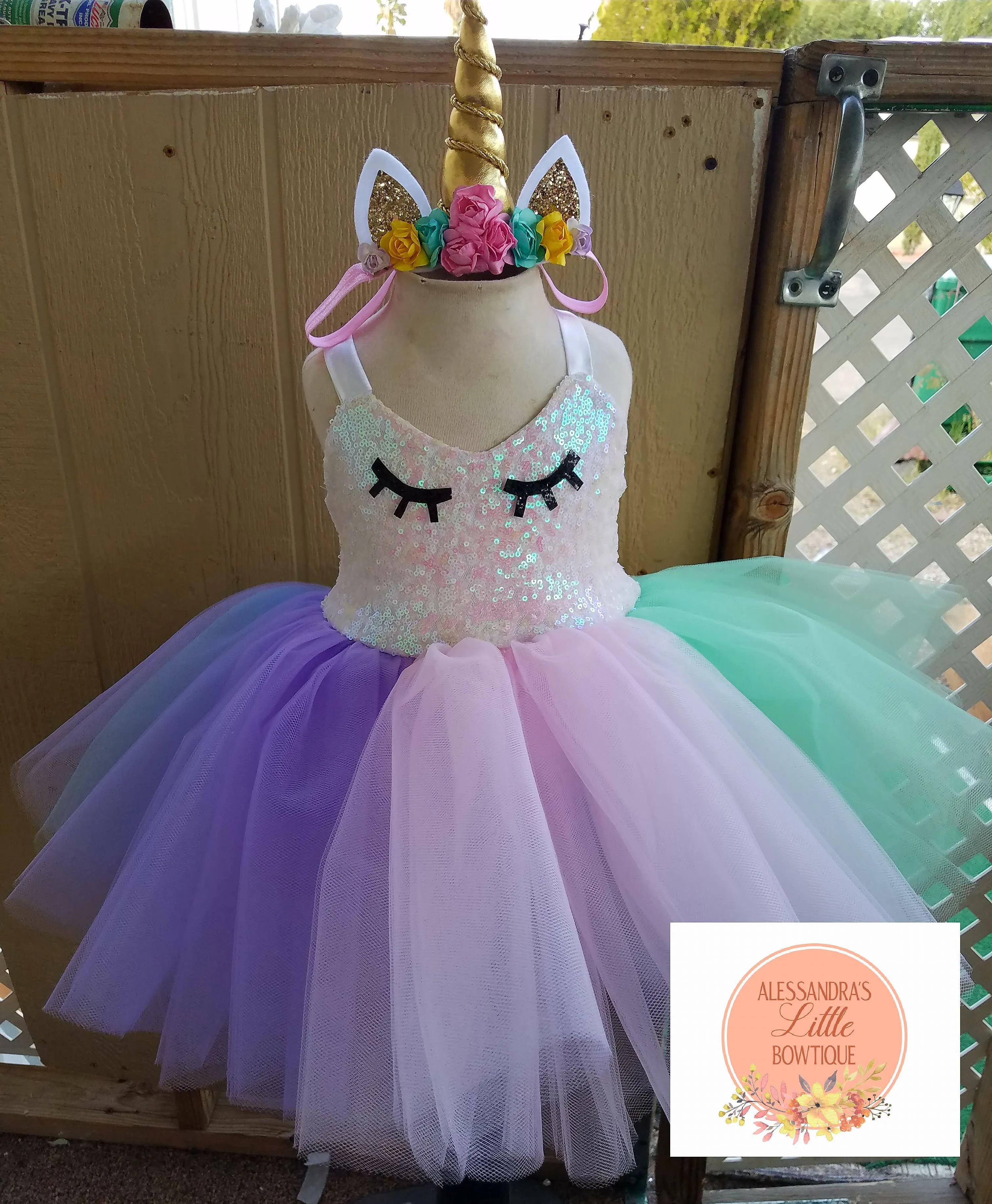 Unicorn couture dress