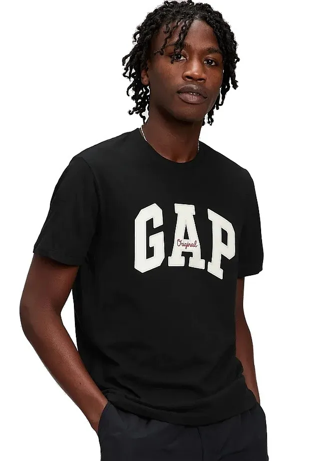 T-Shirt GAP Logo GAP - True Black - men´s