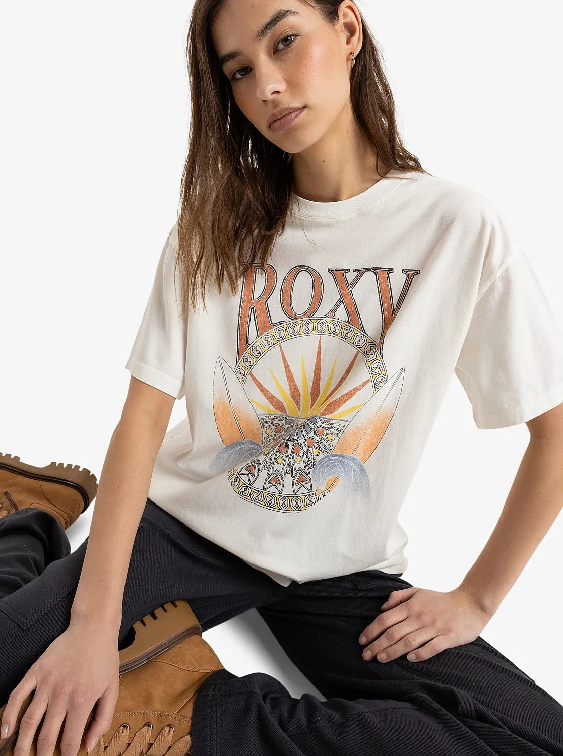 T-Shirt Roxy Dreamers Women C - WBS0/Egret - women´s