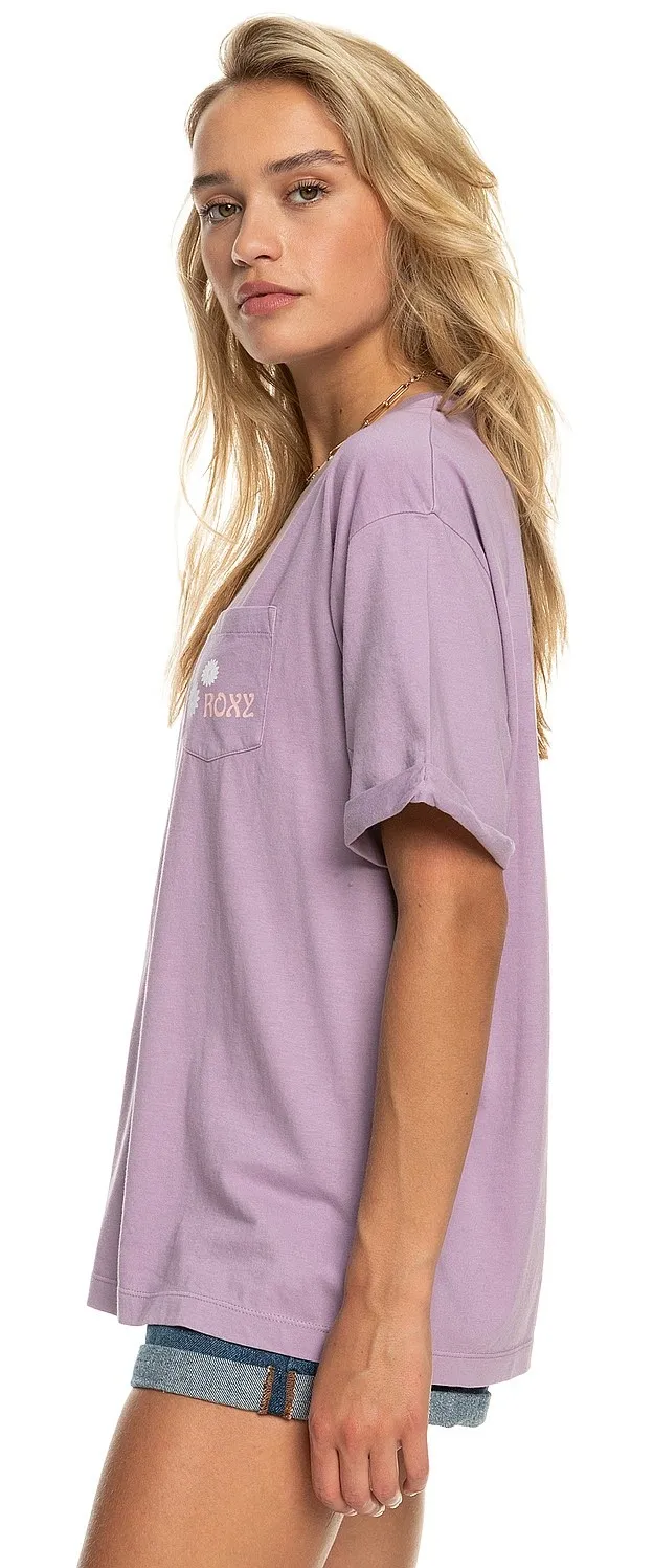 T-Shirt Roxy Loving Bomb Pocket - PJC0/Regal Orchid - women´s