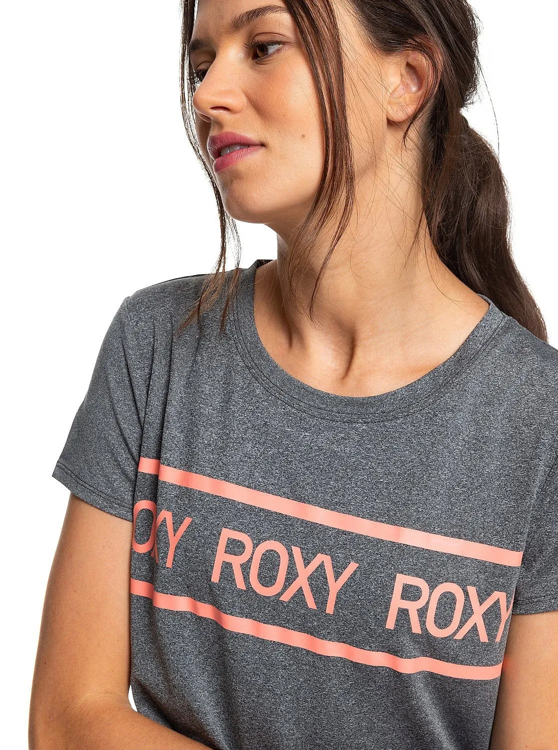 T-Shirt Roxy Shine On Me - KTE1/Charcoal Heather - women´s