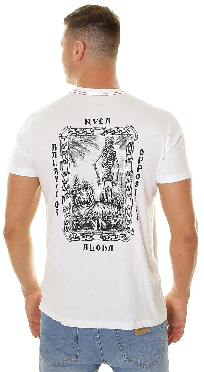 T-Shirt RVCA Aloha Opposites - Antique White - men´s