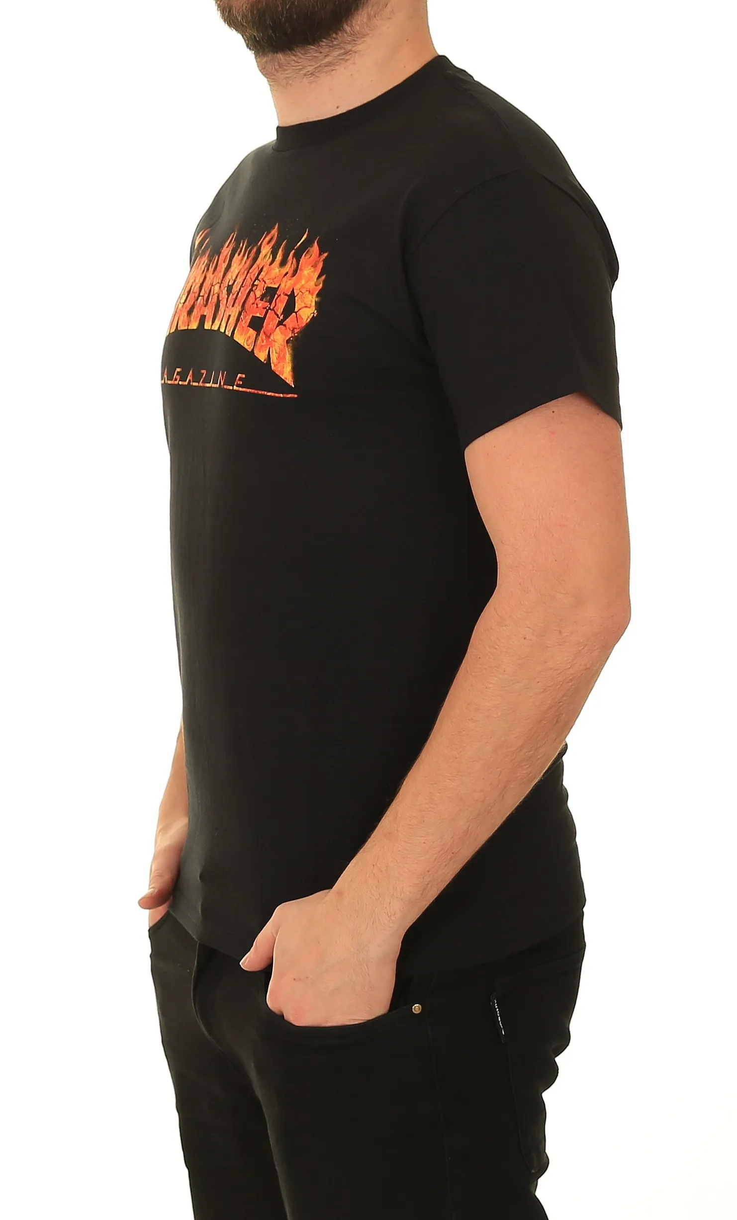 T-Shirt Thrasher Inferno - Black - men´s