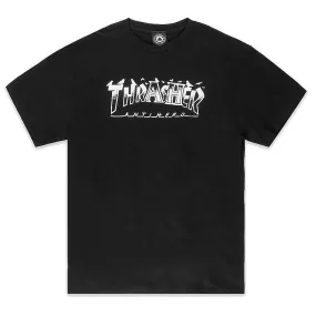 T-Shirt Thrasher Mag Banner X Antihero - Black - men´s