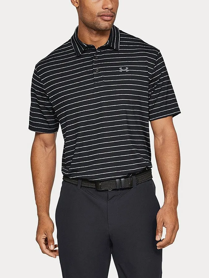 T-Shirt Under Armour Playoff 2.0 Polo - Black/Jet Gray - men´s