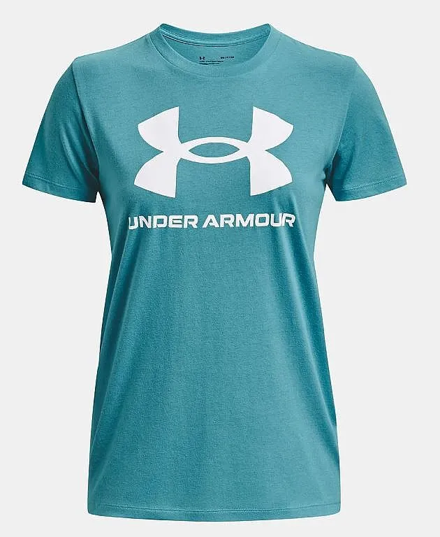 T-Shirt Under Armour Rival Logo - Horizon Blue/White - women´s