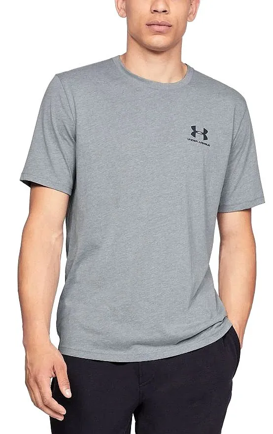 T-Shirt Under Armour Sportstyle Left Chest - 036/Steel Light Heather - men´s