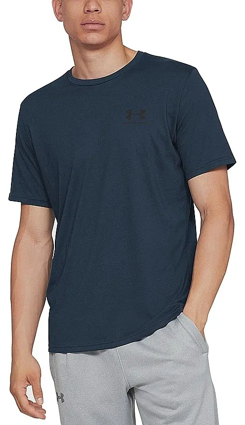 T-Shirt Under Armour Sportstyle Left Chest - Academy/Black - men´s