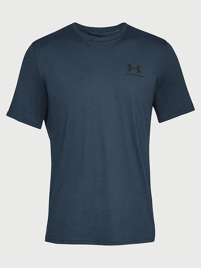 T-Shirt Under Armour Sportstyle Left Chest - Academy/Black - men´s