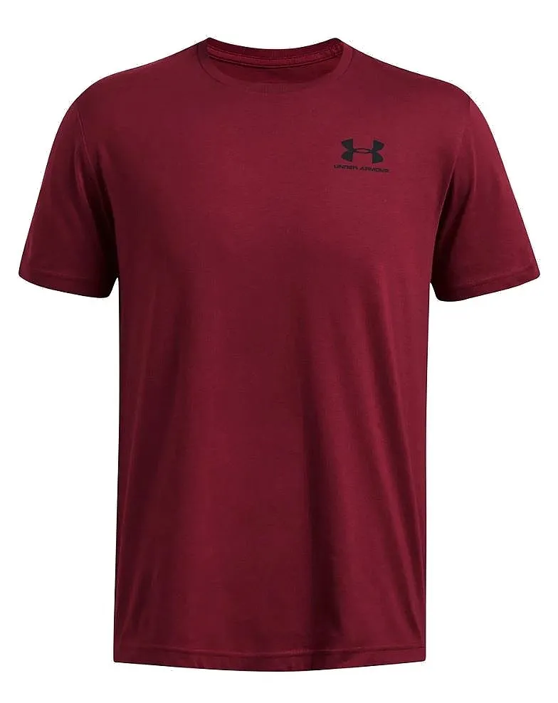 T-Shirt Under Armour Sportstyle Left Chest - Cardinal/Black - men´s