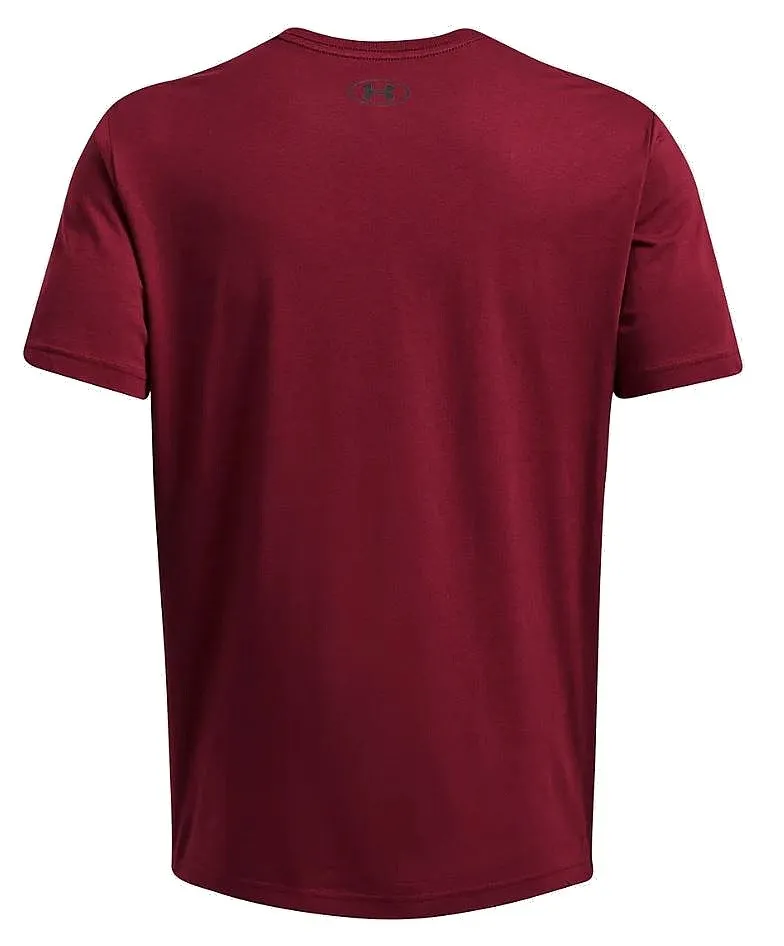 T-Shirt Under Armour Sportstyle Left Chest - Cardinal/Black - men´s