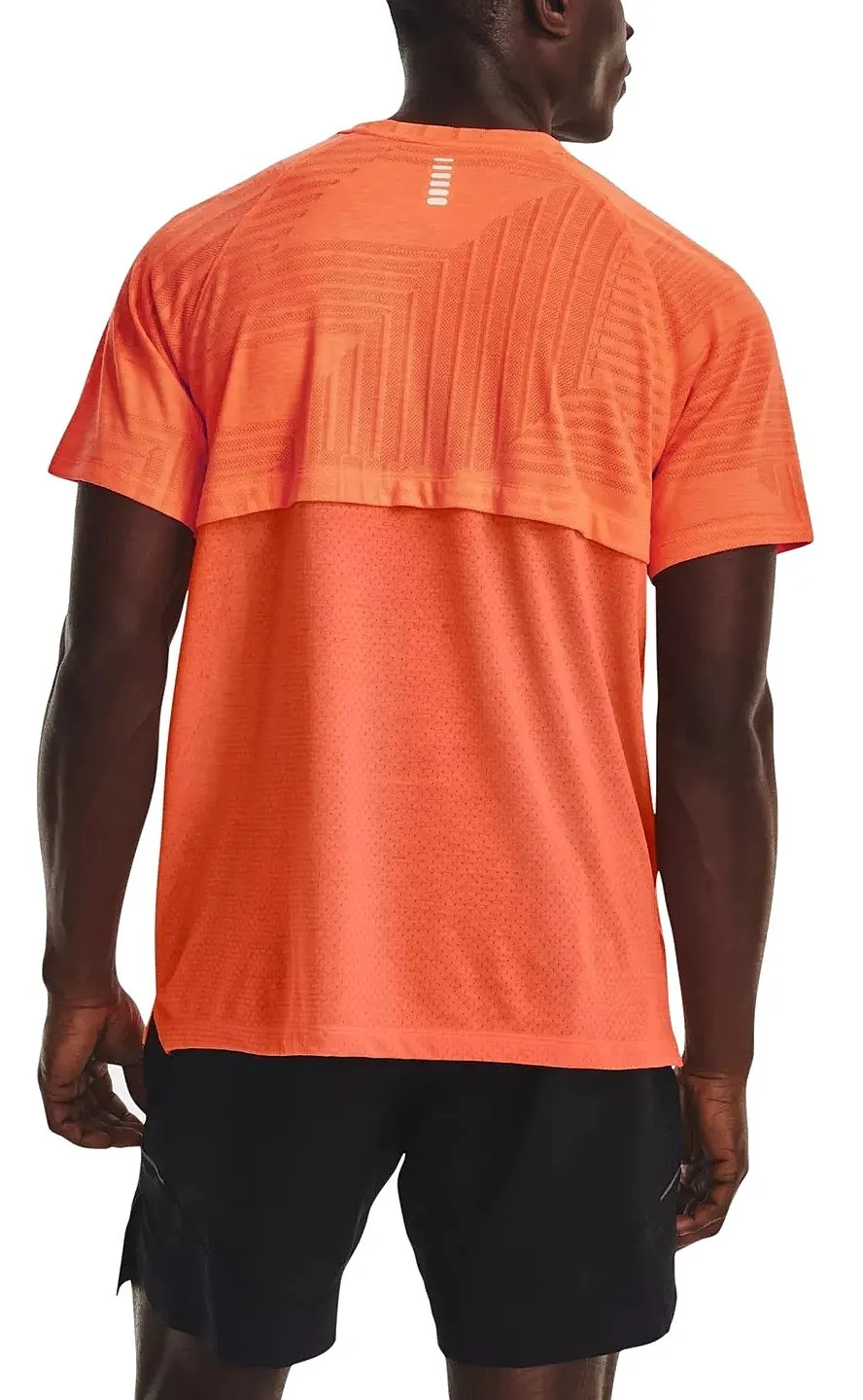 T-Shirt Under Armour Streaker Deco Diamond - Orange Blast/Frosted Orange - men´s