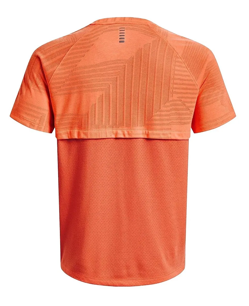 T-Shirt Under Armour Streaker Deco Diamond - Orange Blast/Frosted Orange - men´s