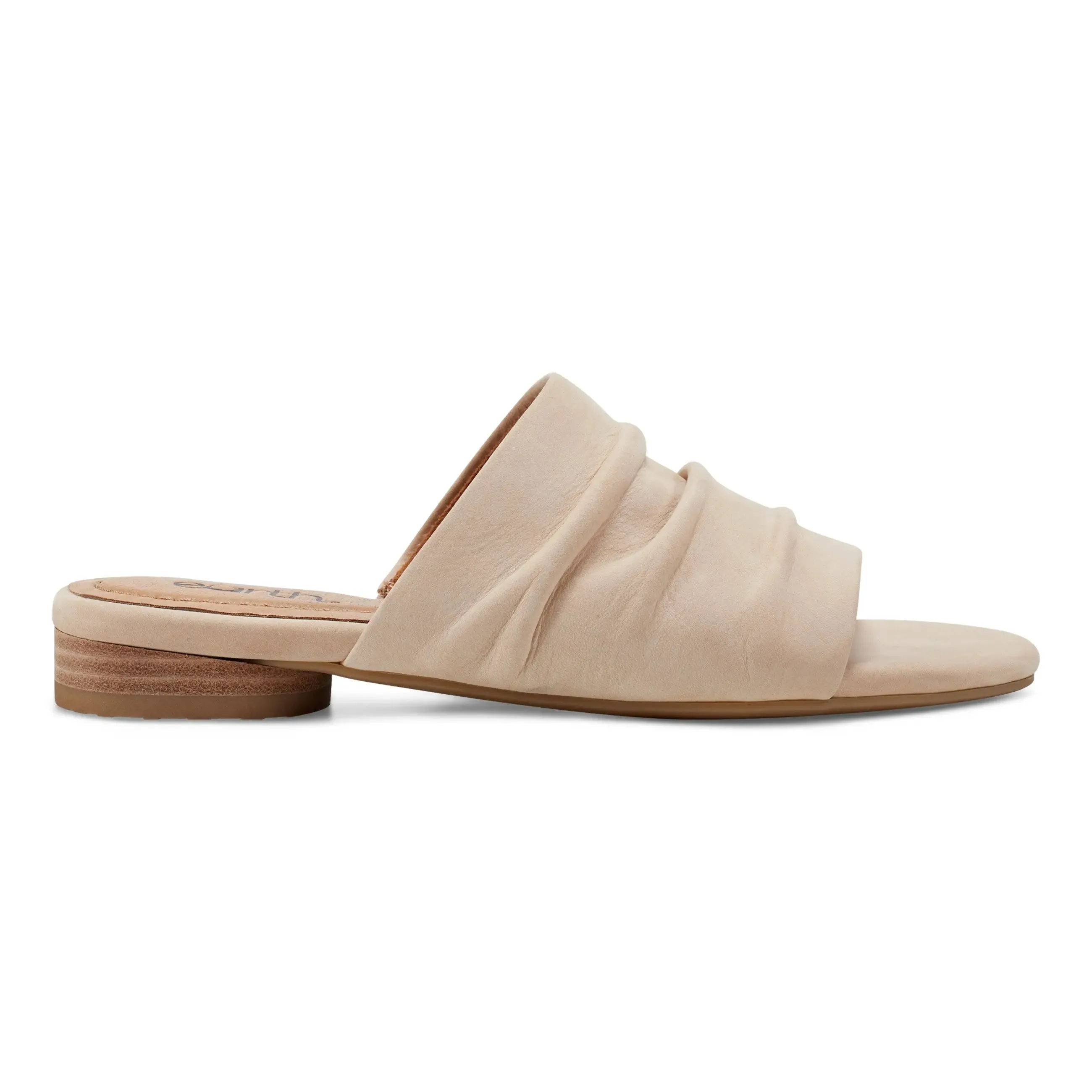 Talma Ruched Flat Slip-On Sandals