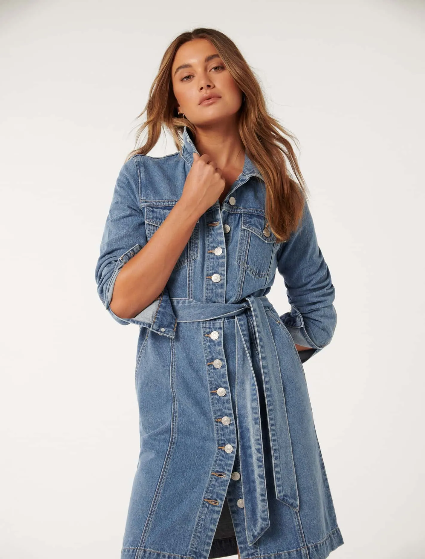 Taylor Denim Shirt Dress