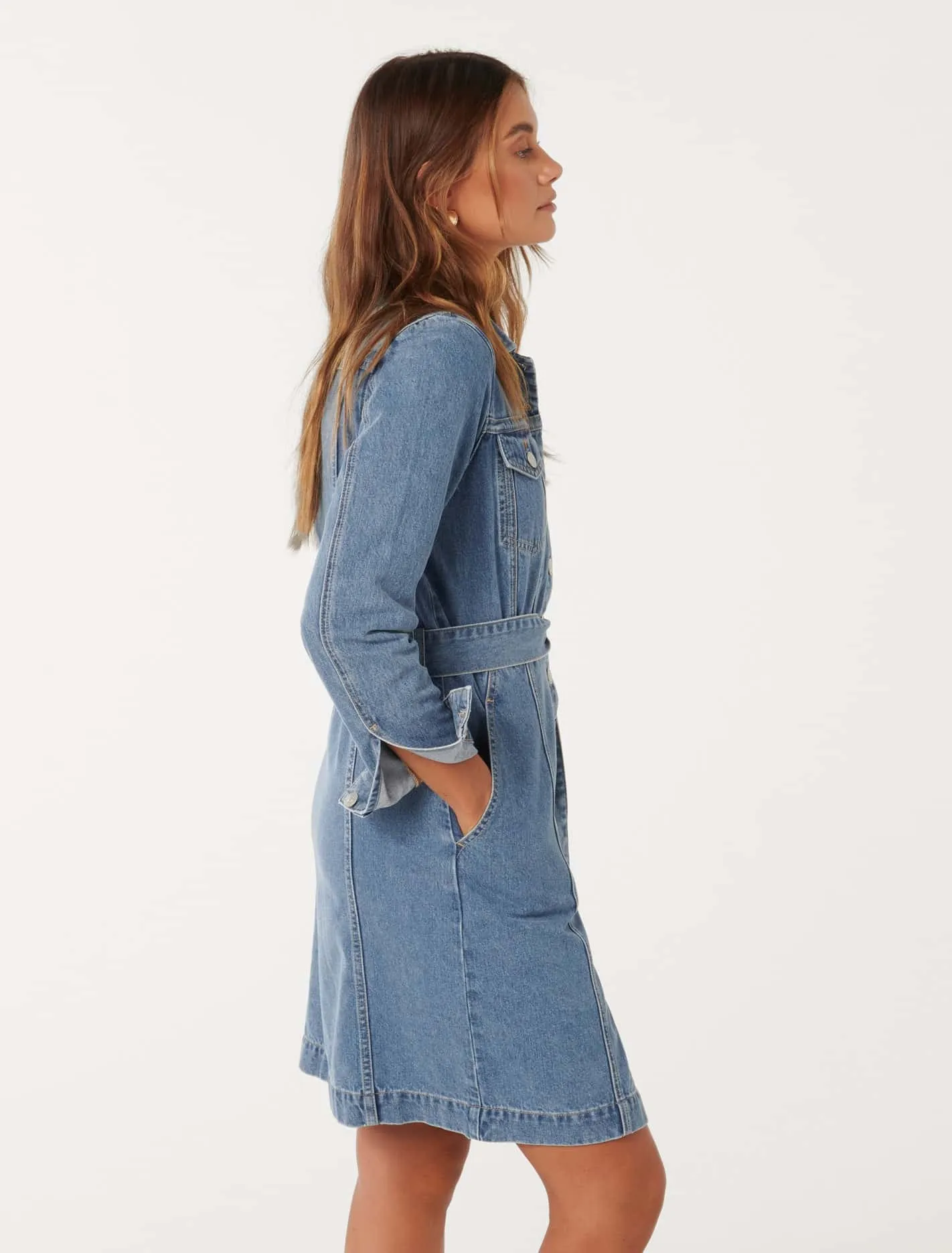 Taylor Denim Shirt Dress