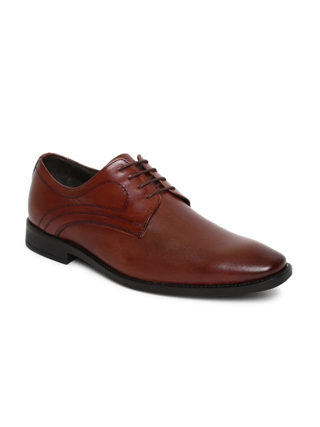 Teakwood Genuine Leather Brown Shoes