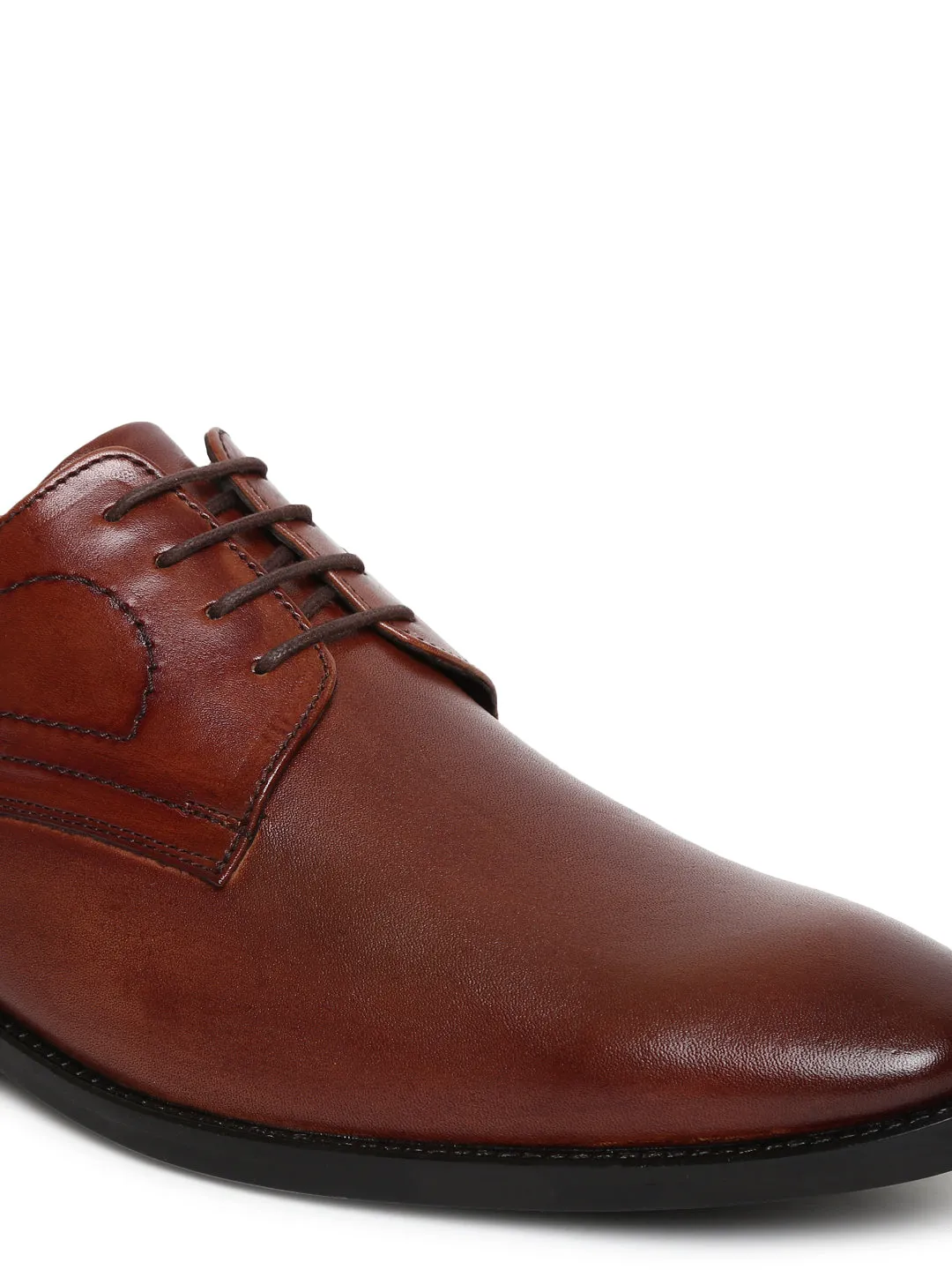 Teakwood Genuine Leather Brown Shoes