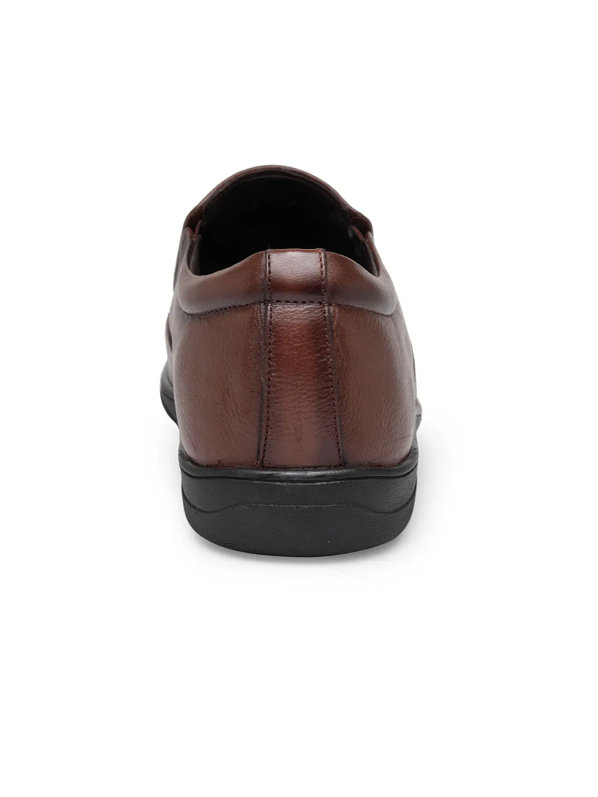 Teakwood Genuine Leather Tan Slip-On Shoes