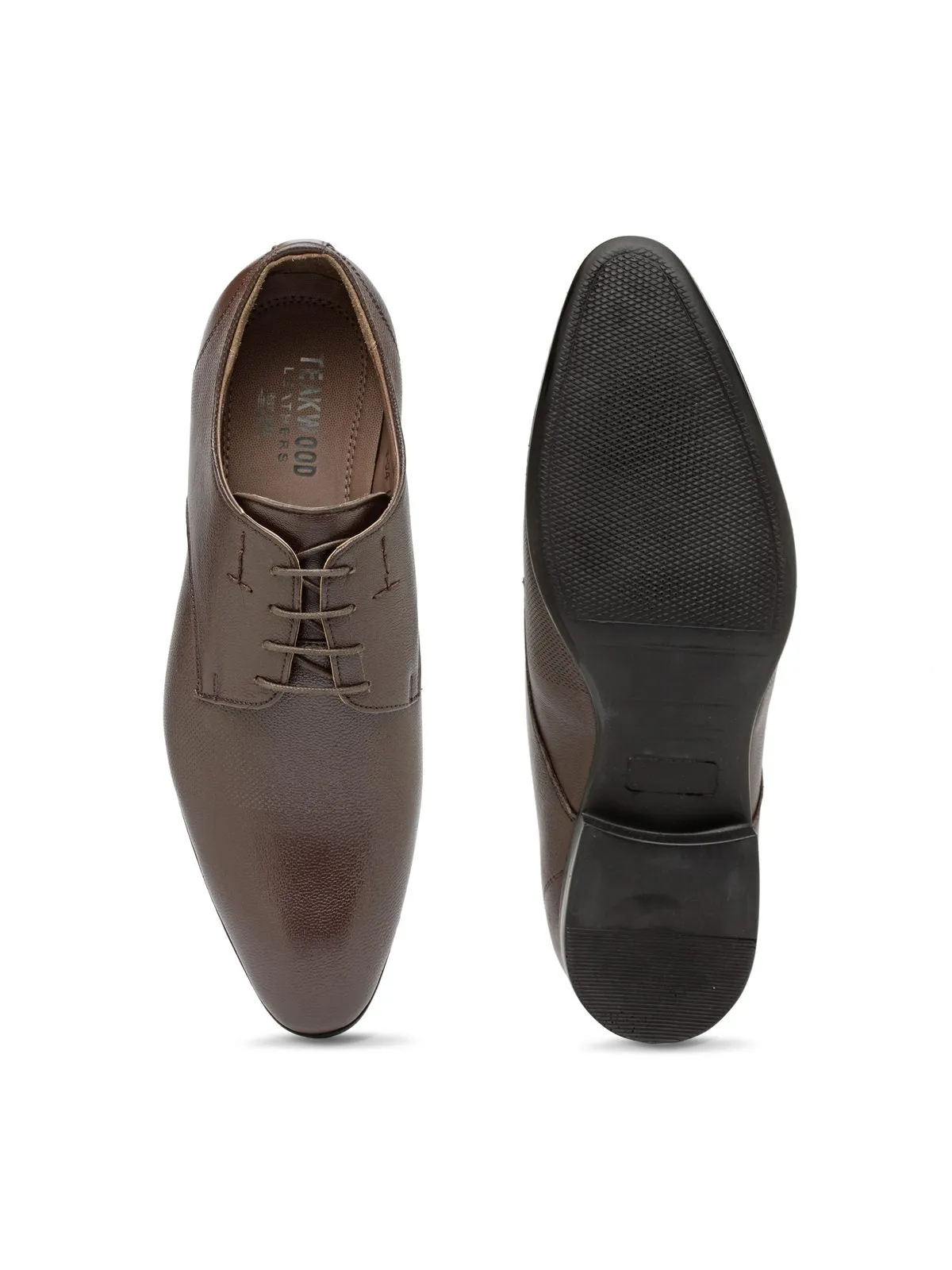 Teakwood Leather Brown Formal Shoes