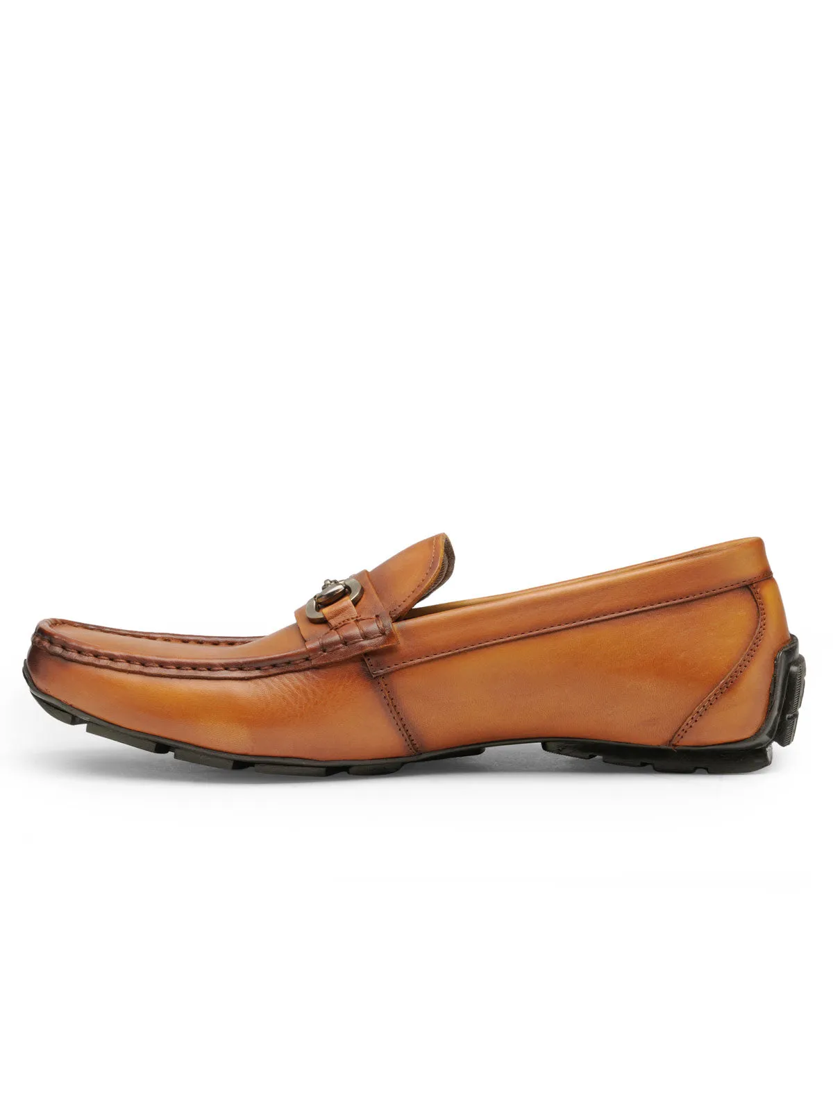 Teakwood Leather Men's Tan Slip-ons Shoes