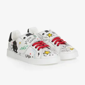 Teen Boys White Portofino Trainers