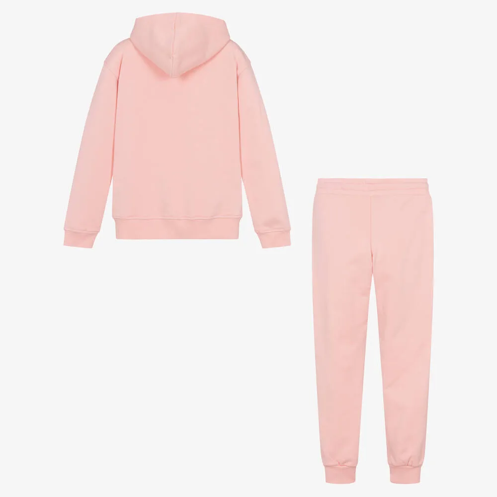 Teen Girls Pink Ski Teddy Bear Tracksuit