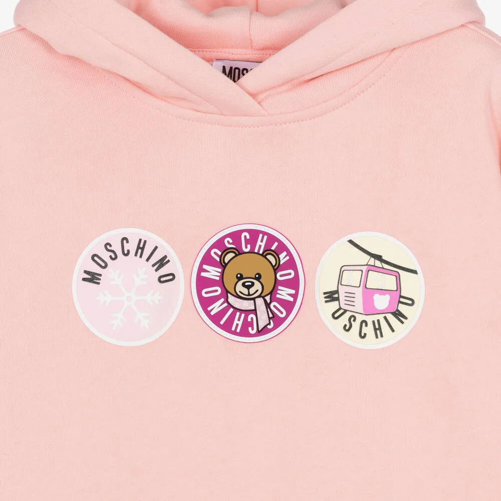 Teen Girls Pink Ski Teddy Bear Tracksuit