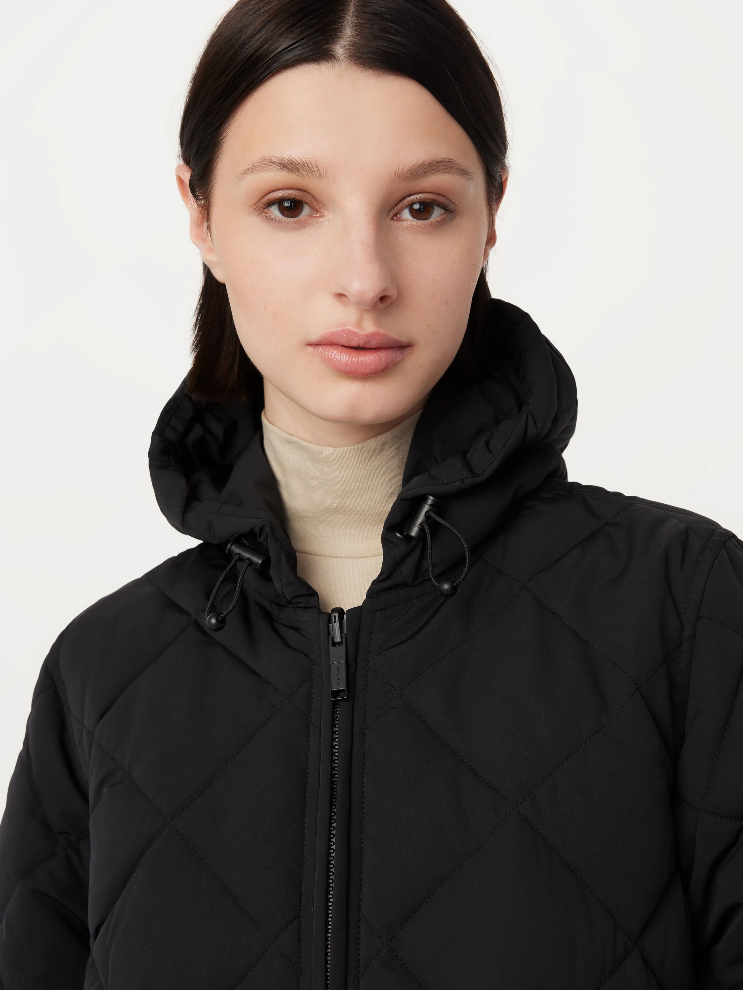 The Skyline Maxi Hooded Coat in Black