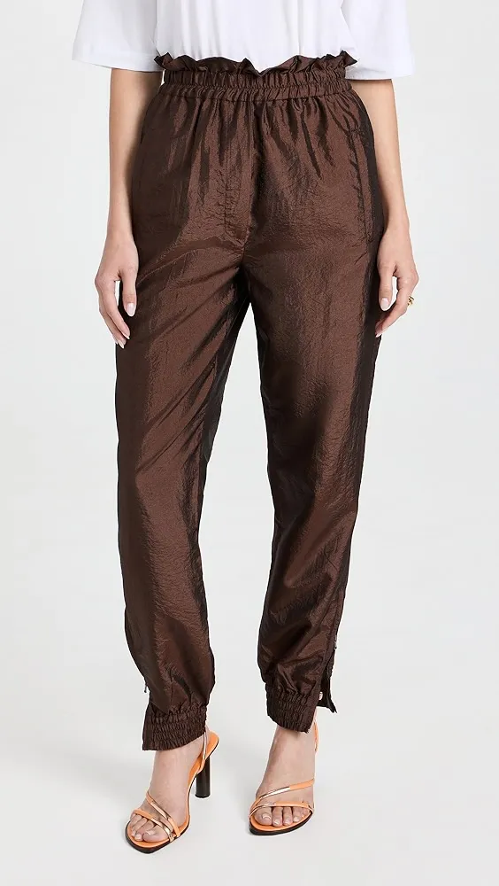 Tibi   Crispy Nylon Felix Paper Bag Joggers 