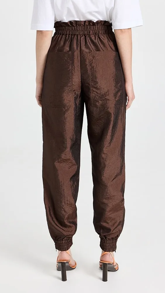 Tibi   Crispy Nylon Felix Paper Bag Joggers 