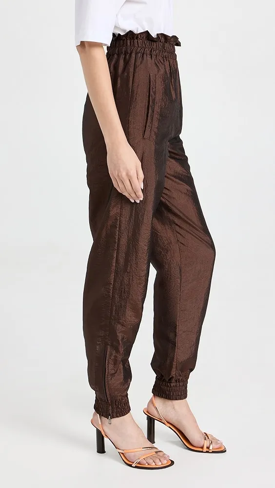 Tibi   Crispy Nylon Felix Paper Bag Joggers 